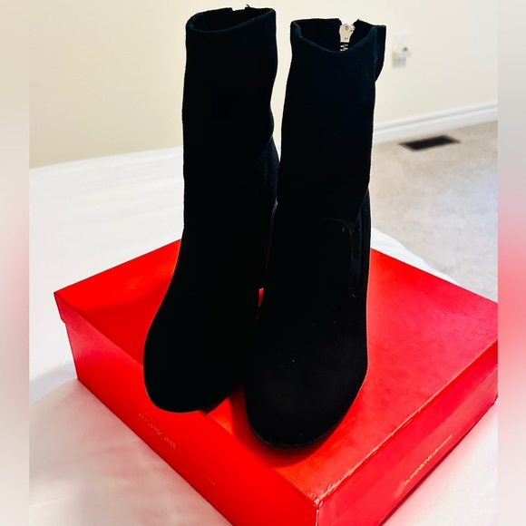 Wishbone Collection Suede Ankle Boots - Picture 2 of 3